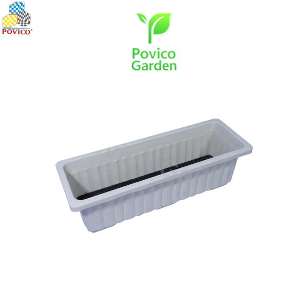 Kệ trồng hoa và cây cảnh hai tầng có bánh xe